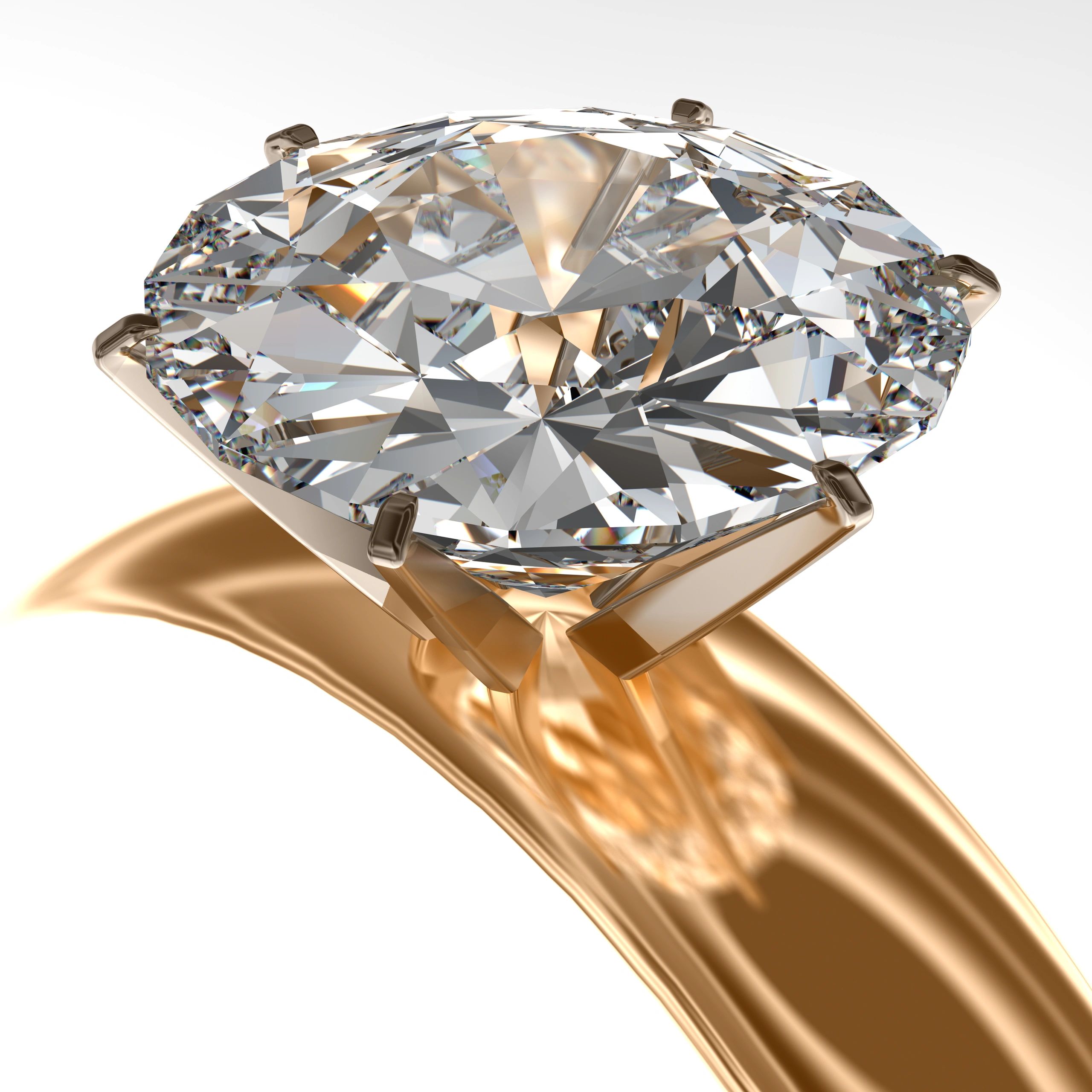 Gold diamond ring representing jewellery hallmarking